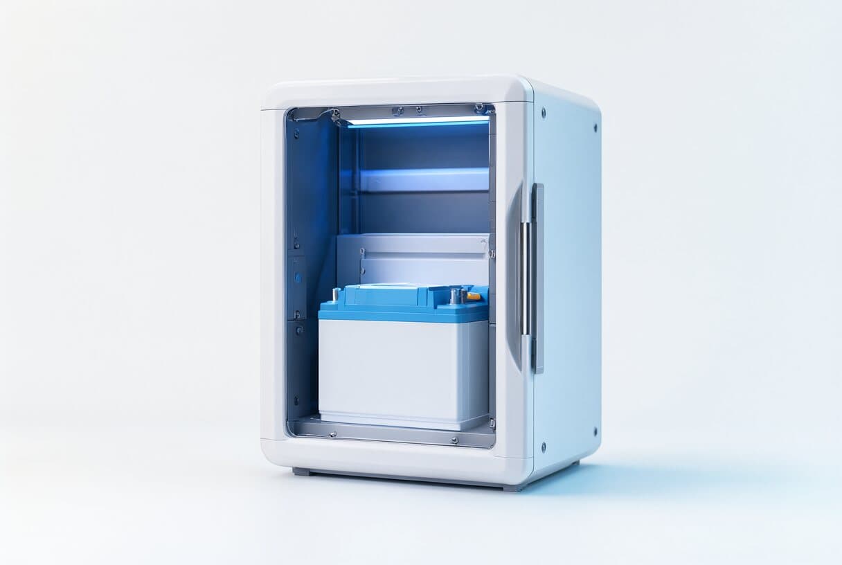 Home energy storage cabinet with a lithium battery module